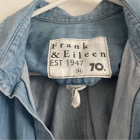 Frank & Eileen Denim Sky Blue Button-Up size XL - Picture 3 of 8